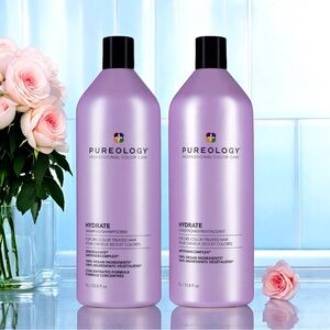 SOLD PUREOLOGY Hydrate Shampoo + Conditioner 33.8fl oz Salon Authentic Sealed